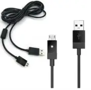 2pcs 2.75m Micro USB Data Charging Cable Compatible for Xbox One Xbox One S PS4