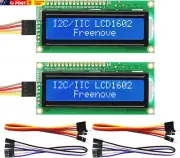 I2C IIC LCD 1602 Module (2 Pack), New Type TWI Serial 16X2 Display, Compatible w