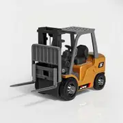 1/64 RC Forklift Toy 7 Channel 2 Mode Mini Remote Control Forklift Truck with Rechargeable Battery,2 in 1 Transformable Lift Fork & Hook