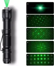 Round Aluminum LED Flashlight with Various Lighting Patterns, High Performance