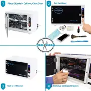 UV Sanitizer Box Light Nail Salon Barber Tools Sterilizer Kills Viruses Bacteria