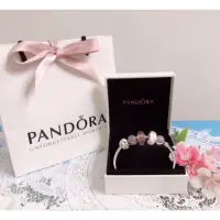 在飛比找蝦皮購物優惠-🌸PANDORA 潘朵拉 手環 手鍊 手鐲 硬環 白鑽星星 