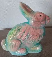 Solid Glass Bunny Rabbit Airbrushed - Springtime / Easter - Mosser USA