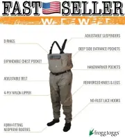 Frogg Toggs Anura II Breathable Stockingfoot Chest Wader - Beige/Khaki, Medium