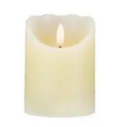 Christmas Decor Candle 4" Led Ivory Flameless Battery Operated Christmas Candle