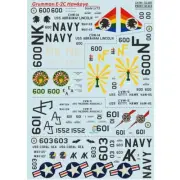 Decal for airplane 1:72 Grumman E-2C Hawkeye set 1,5 sheets Print Scale 72-287