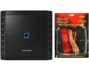 Alpine S2-A36F S-Series Class-D 4-Channel Car Amplifier & KIT10 Installation AMP