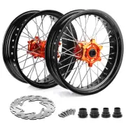 17" Supermoto Wheels Set For BETA RR 350 430 RR Race Edition/RR-S/Xtrainer 20-23