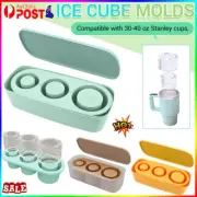 Ice Cube Tray w/ Lid Silicone Mould for Stanley Tumbler Cup Container Mold RH