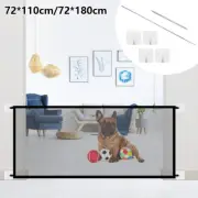 Home Pet Dog Safety Gate Mesh Enclosure Divider Stair Doorway Barrier njUxj