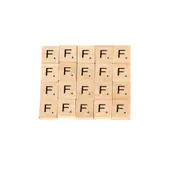 20X Wooden Alphabet Scrabble Tiles Letter F Crafts Wood Scrapbooking Handcraft Complete DIY Decoration Coasters Crossword Game Capital