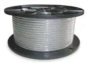 Dayton 2Taz4 Cable,1/8 In,L 100 Ft,Wll 352 Lb