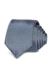 Boss Skinny Floral Grid Tie