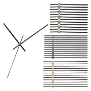 Clock Hands, 12 Set Clock Hands Kits Clock Mechanism Movement Aluminum,Black,A08