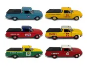 SET OF 6 HOLDEN EH UTILITY UTES HERITAGE COLLECTION 1:18 MODEL CARS WITH NASCO