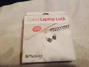 Universal Coiled Security Cable Lock T-bar with peripheral Security Trap