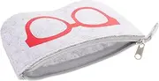 [Healeved] Tassel Eyewear Bag Stylish Zipper Glasses Storage Pouch for Women Durable and Soft Eyeglasses Case for Sunglasses and Cosmetic Storage Pink