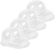 DINHEAROM Baseball Cap Display Stand Set Hat Holder Rack Cap Shaper Plastic Hat Display Holder Ideal for Home Shop White