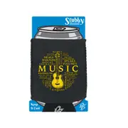 Music Meaning Music - Funny Novelty Stubby Holder With Base