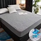 Thick Mattress Pad Protector – Adjustable Anti-Bacterial Fitted Sheet for Bed