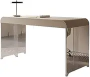 Workstations Cream Wind Suspended Desk Modern Acrylic Small Home Home Study Designer Writing Desk Dresser All in One Office Desk(180x60x75cm)