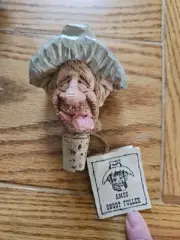 Spit 'n' Whittle Loop Leg Luther Bottle Stopper Cork Chris Hammack NWT