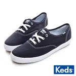 【KEDS】CHAMPION 品牌經典綁帶休閒鞋-藍 (9211W110004)