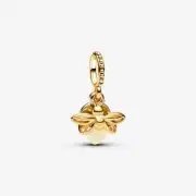 *BRAND NEW* Pandora Gold Plated Glow-in-the-Dark Firefly Dangle Charm 769352C01