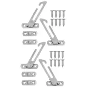 4pcs Stainless Steel Sash Window Handles Window Locks & Latches
