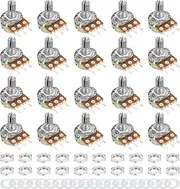 uxcell 20 Pack WH148 Potentiometer B1M Ohm Single-Joint Variable Resistors 3 Terminals Linear Taper Rotary for Audio Volume Control