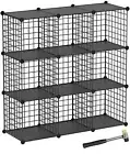 TUMUCUTE Wire Cube Storage Organizer, 9-Cube Metal Storage Shelves Bookshelf,