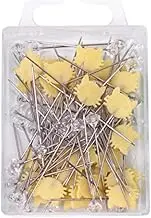 Generic Sewing Pins Straight Pins Crafting Needle Marker for DIY Projects and Events, Yellow