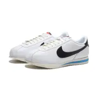 在飛比找PChome24h購物優惠-NIKE 休閒鞋 CORTEZ 白 黑勾 皮革 復古 經典 