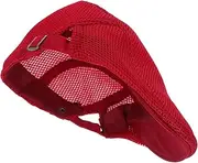 [GALPADA] Adjustable Breathable Chef Hat for Men Women Versatile Mesh Cooking Cap for Kitchen Restaurant Elegant Design for Waitstaff Chefs Reusable Washable Headwear Dark Red