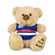 AFL W Bulldogs First Teddy Bear 23cm Plush Stuffed Animal Kids/Children Toy 0m+