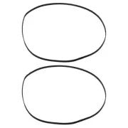 2 Pcs Tape Recorder Drive Belt Essential Turntable Cassette Belts