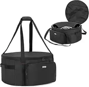 SAMDEW 21 Inch Outdoor Fire Pit Bag Compatible with Outland Firebowl Model 863 864, Firebowl Travel Carrying Case for 21 Inch Diameter Propane Gas Fire Pit, Black, Bag Only