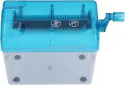 NDNCZDHC Mini Hand Shredder Fits A6 Size or Folded to A6 Size, 1L Capacity Straight Cut Manual Shredder for Paper, Notes, Bills