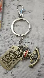 One Piece Luffy Flag Pendant Necklace New Wanted Tag Monkey D Luffy
