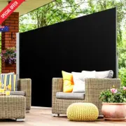 2x3M Retractable Privacy Screen Awning – Outdoor UV Sun Shade for Patio/Garden