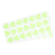 Glow in the Dark Tape Heart,1.01" Heart 21 Glow Heart on 1 Sheet Green 4pcs