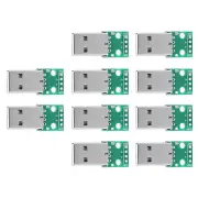 10Pcs USB Type A Male Plug To DIP Adapter Board 4 Pin 2.54mm Pitch Professional
