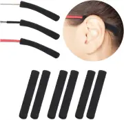 Anti-Slip Elastic Comfort Eyeglasses Temple Tips Sleeve, Microstructured Fabric