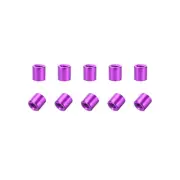 10 Pcs M3x6mm Round Aluminum Standoff Column Spacer Female Purple for DIY