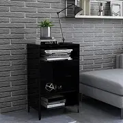Sideboard High Gloss Black 57x35x90 cm Engineered Wood,Buffets & Sideboards-806137