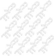 GREENADSCAPE 12pcs Acrylic Valance Clips for Window Blinds Hidden Retainer Clips for Easy Installation and -Term Use Compatible Grooved Valance and Curtain Accessories