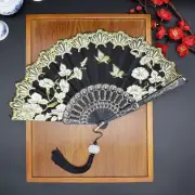 Dance Performance Props Hand Held Fan Bamboo Dance Fan Antique Folding Fan