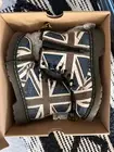 Dr. Doc Martens Delaney Virginia Union Jack British Flag Boots US 13 Youth