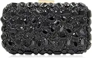 [Milisente] Clutch Purses For Women, Crystal Clutches Evening Bags Gemstone Clutch Purse For Wedding