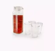 Gibson Everyday 1.1 Quart Pitcher and 4 Piece 7.4 Ounce Tumbler Glassware Set